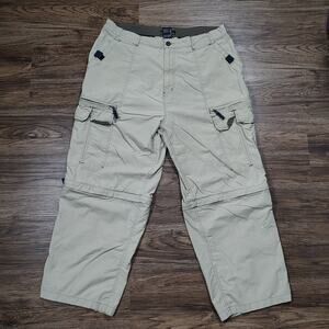 VTG Y2K No Boundaries convertible streetwear cargo hiking pants mens 36x30